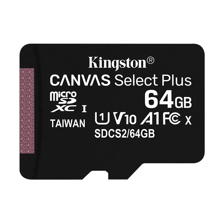 Kingston Canvas Select Plus 64GB MicroSD Memory Card with Adapter #SDCS264GB