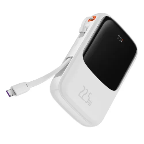 Baseus Qpow Pro 22.5W 10000mAh Type-C Digital Display Fast Charge Power Bank (Black)