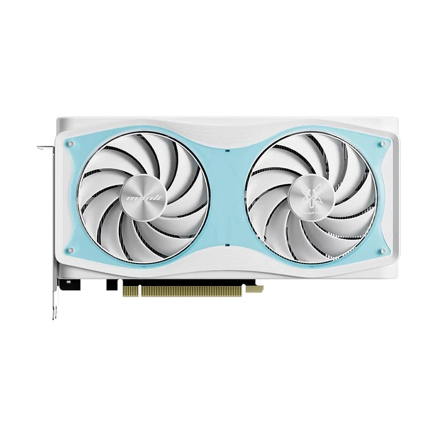 Manli Polar Fox GeForce RTX 5050 OC Twin Cooler White 8GB GDDR6 Graphics Card #M-N505PO/D68G-M2666