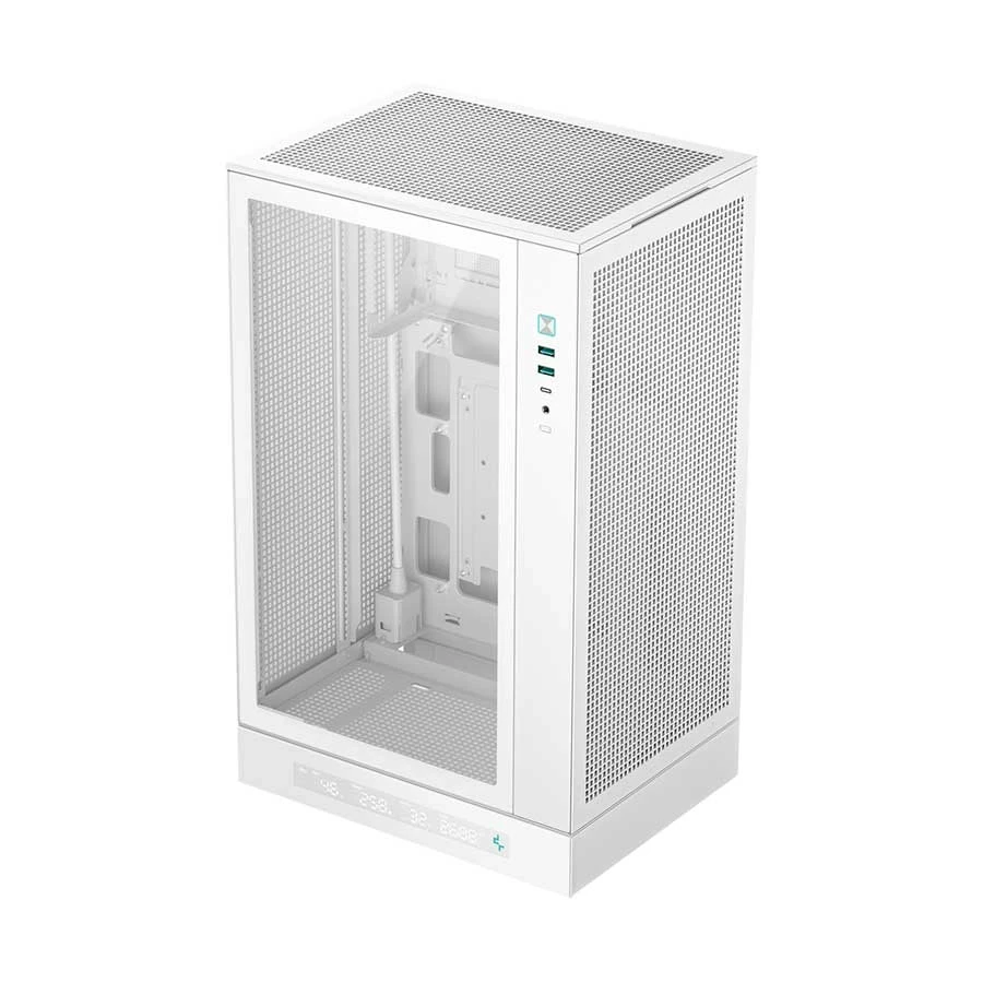 Deepcool CH270 Digital WH Mini Tower White (Tempered Glass Window) Micro-ATX Desktop Case #R-CH270-WHNDM0-G-1