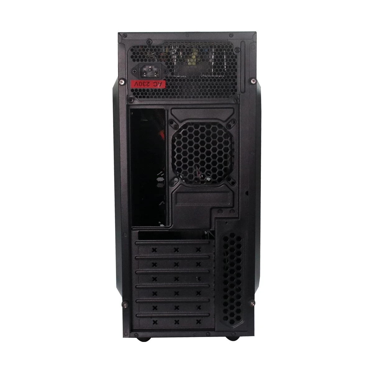PC Power 180D Mid Tower Black Desktop Casing with Standard PSU