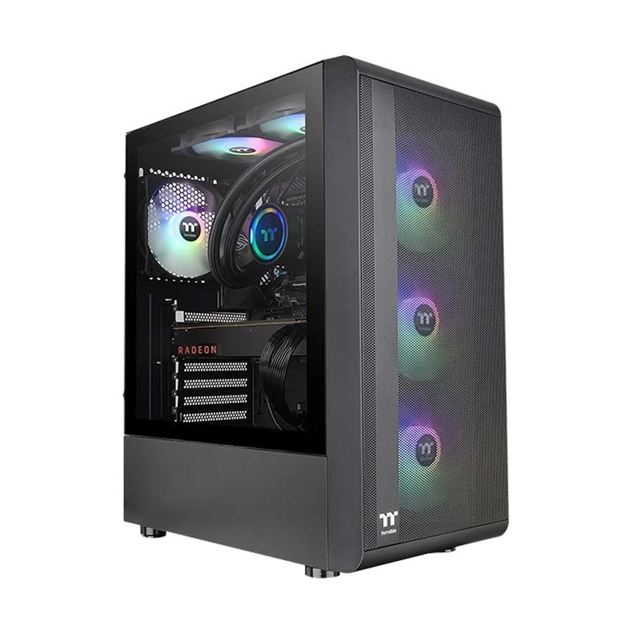Thermaltake S200 TG ARGB Mid Tower Black ATX Gaming Desktop Case #CA-1X2-00M1WN-00