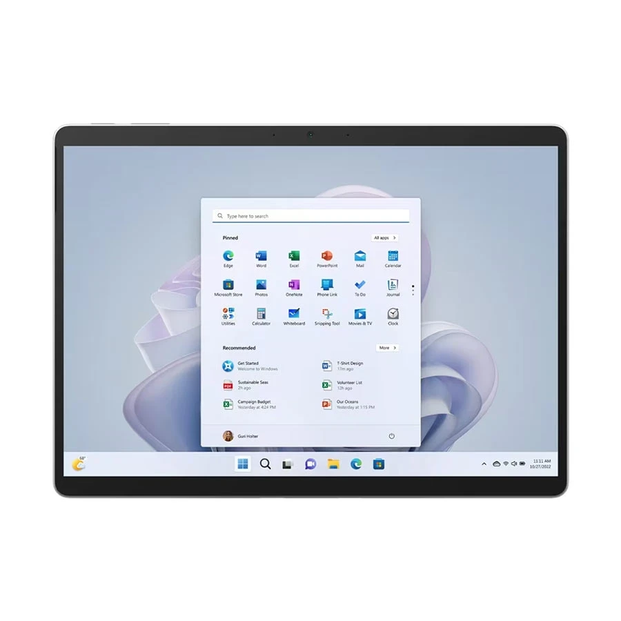 Microsoft Surface Pro 9 LTE (5G) Microsoft SQ3 8GB RAM, 256GB SSD 13 Inch Pixelsense Flow Multi Touch Display Platinum Laptop (Type Cover is sold separately)