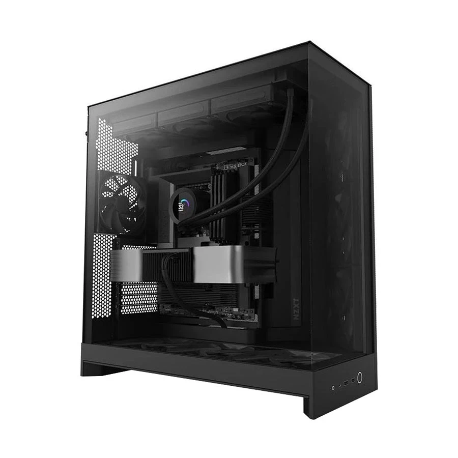 NZXT H9 Flow Mid Tower Black E-ATX Gaming Desktop Case #CM-H92FB-0