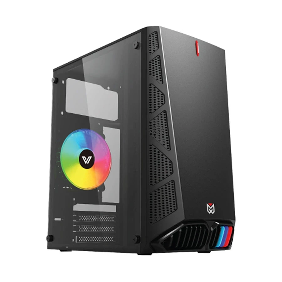 Value Top Mania X5 Mini Plus Mid Tower Black Micro-ATX Gaming Desktop Case with Standard PSU