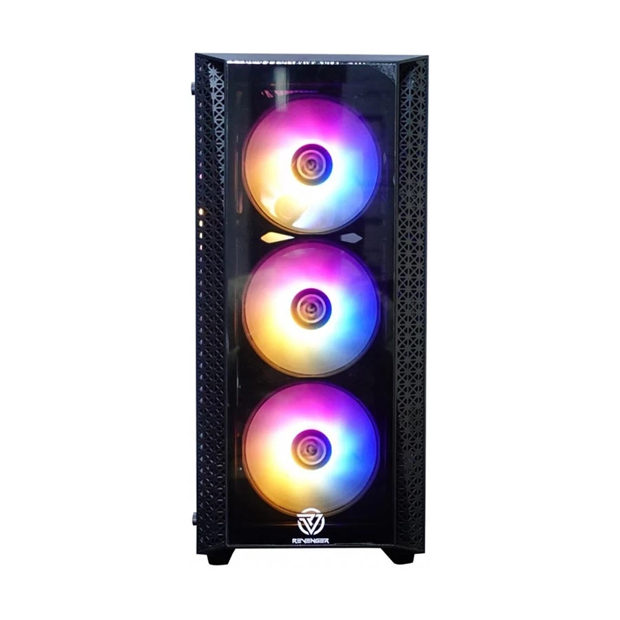 Revenger SHOCKWAVE RGB Mid Tower Black ATX Gaming Desktop Casing