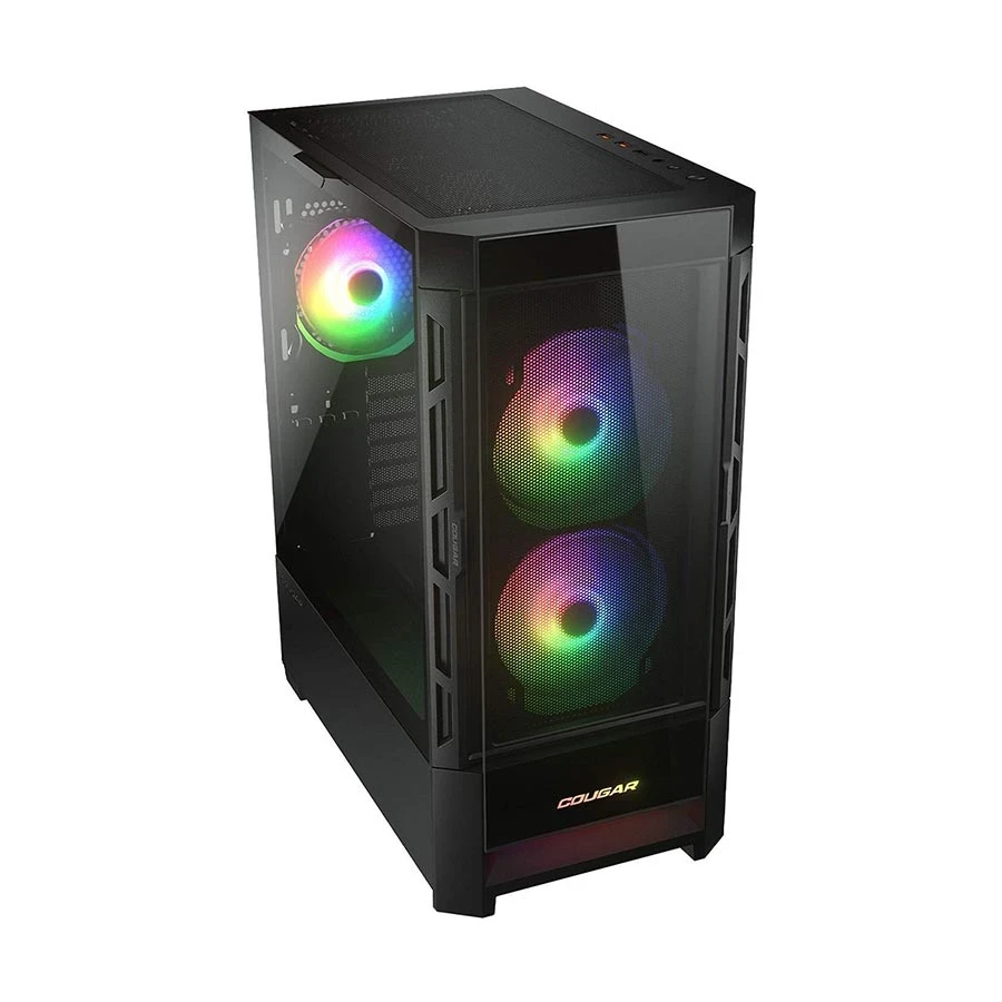 Cougar Duoface RGB Mid Tower Black (Tempered Glass Side Window) E-ATX Gaming Desktop Casing