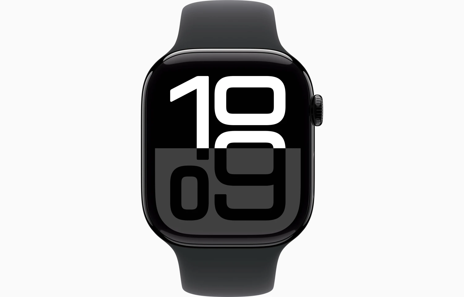 Apple Watch Series 10 42mm (GPS) Jet Black Aluminum Case Smart Watch with Black Sport Small Medium Band #MWWE3xx/A
