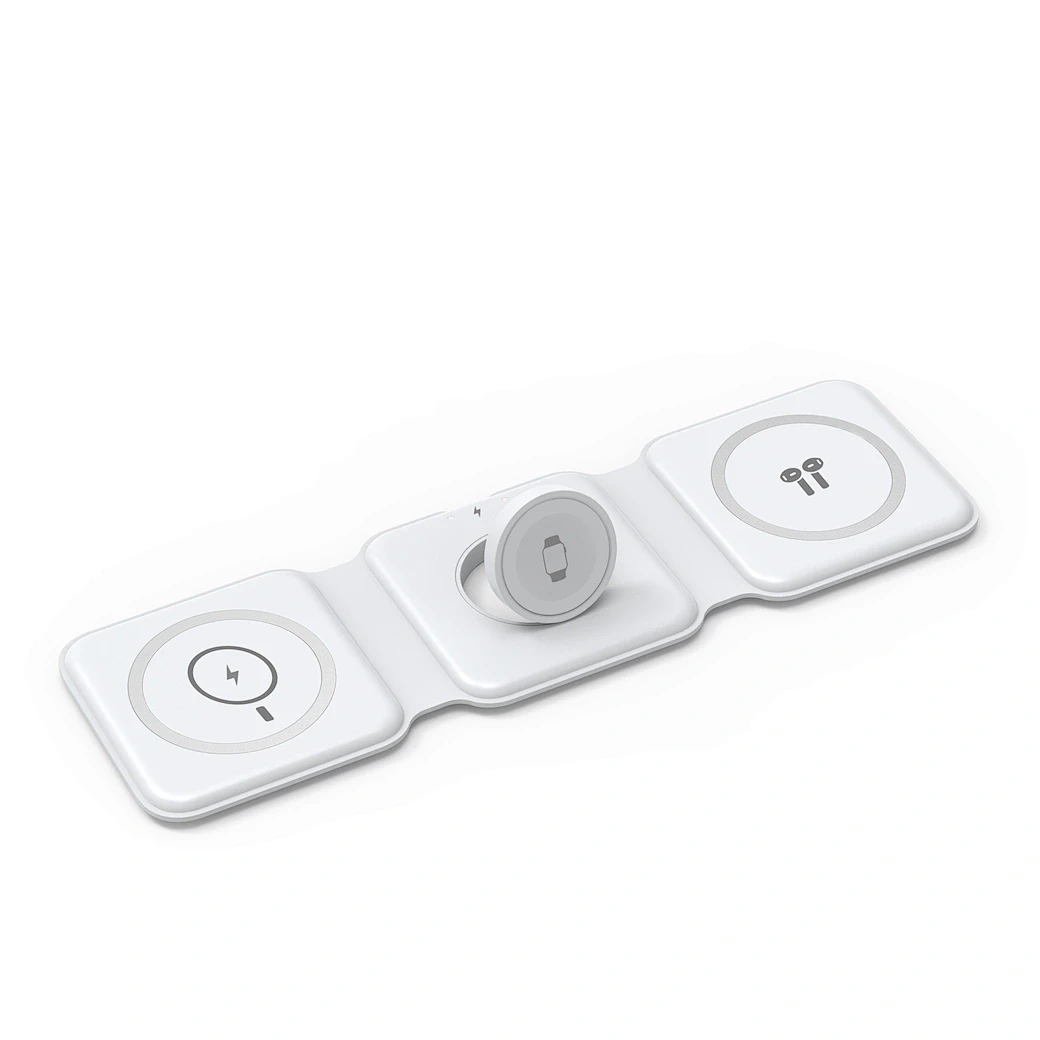 WIWU M6 POWER AIR 3 IN 1 FOLDING SILICONE MAGNETIC WIRELESS CHARGER