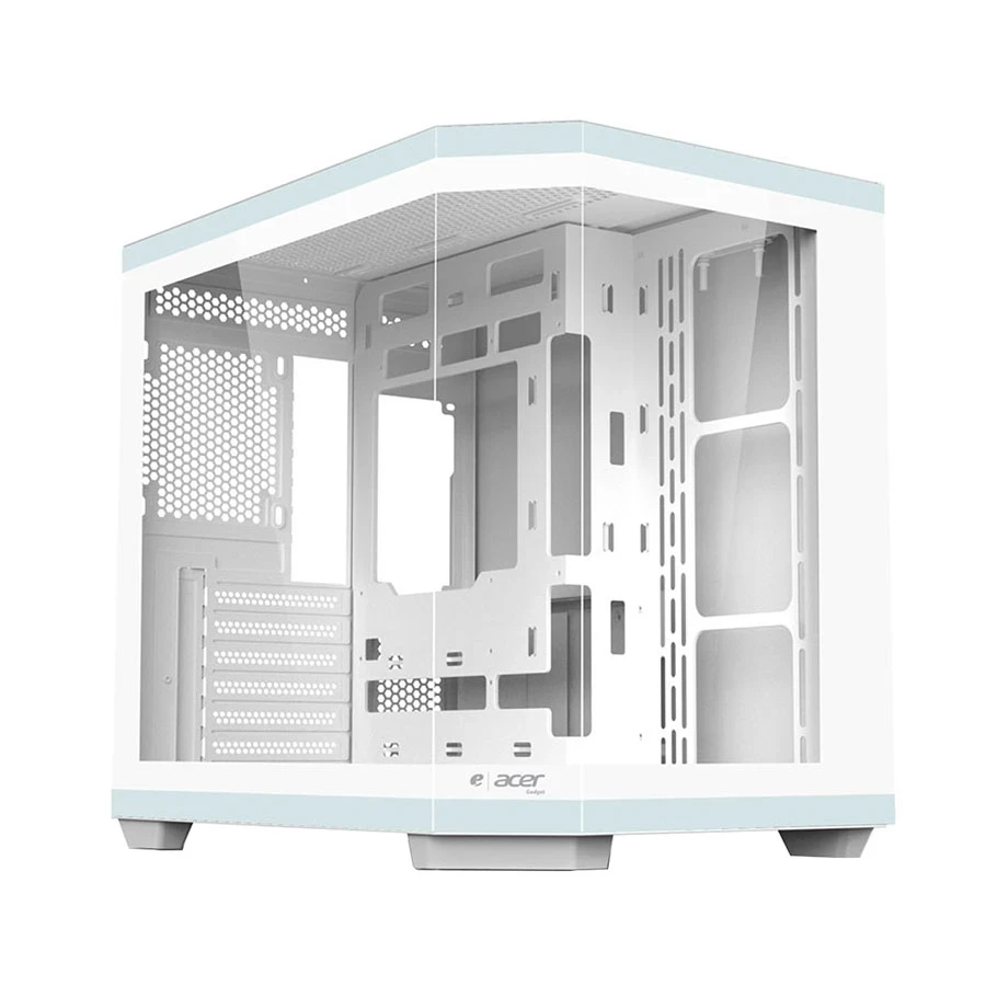 Acer V950W Mid Tower White (Tempered Glass Window) ATX Gaming Desktop Case