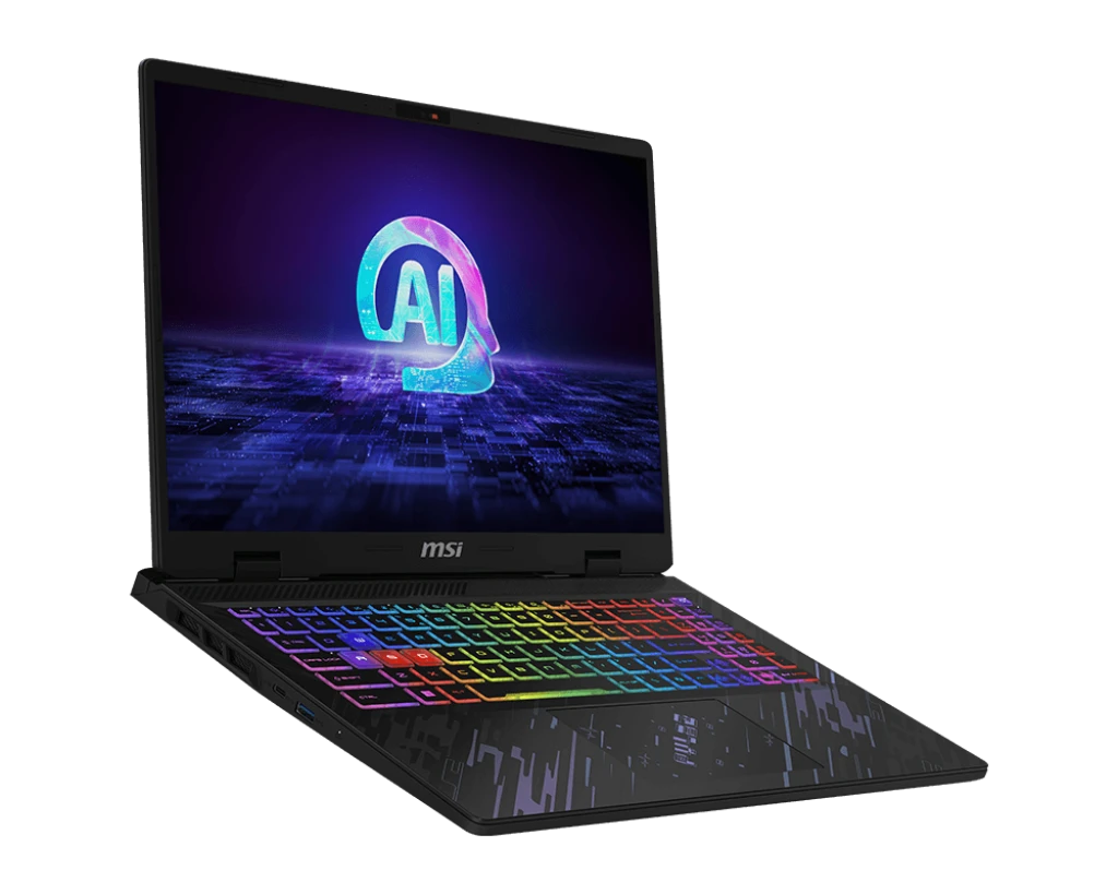MSI Pulse 16 AI C1VGKG Intel Core Ultra 7 155H 32GB RAM 1TB SSD 16 Inch QHD+ Display Core Black Gaming Laptop with MSI Essential Backpack