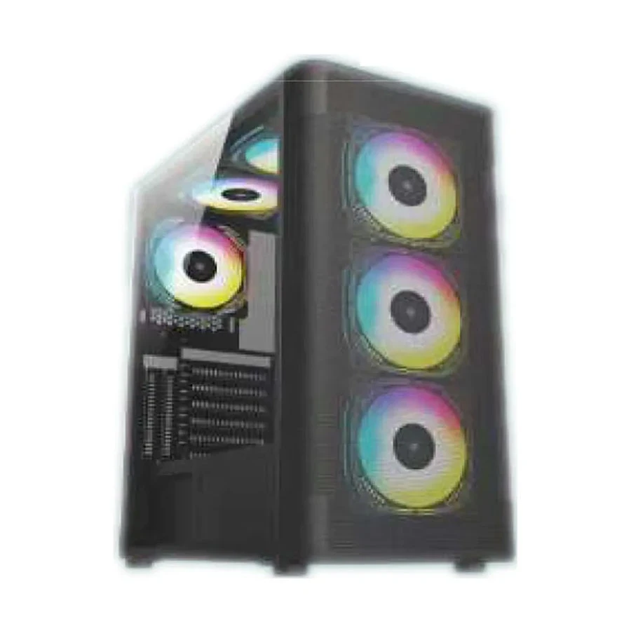 PC Power DX Mesh Mid Tower Black ATX Gaming Desktop Casing #PP-GS2410 BK