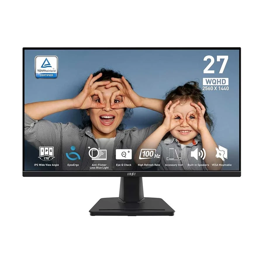 MSI PRO MP275Q 27 Inch WQHD Display HDMI DP Professional Monitor
