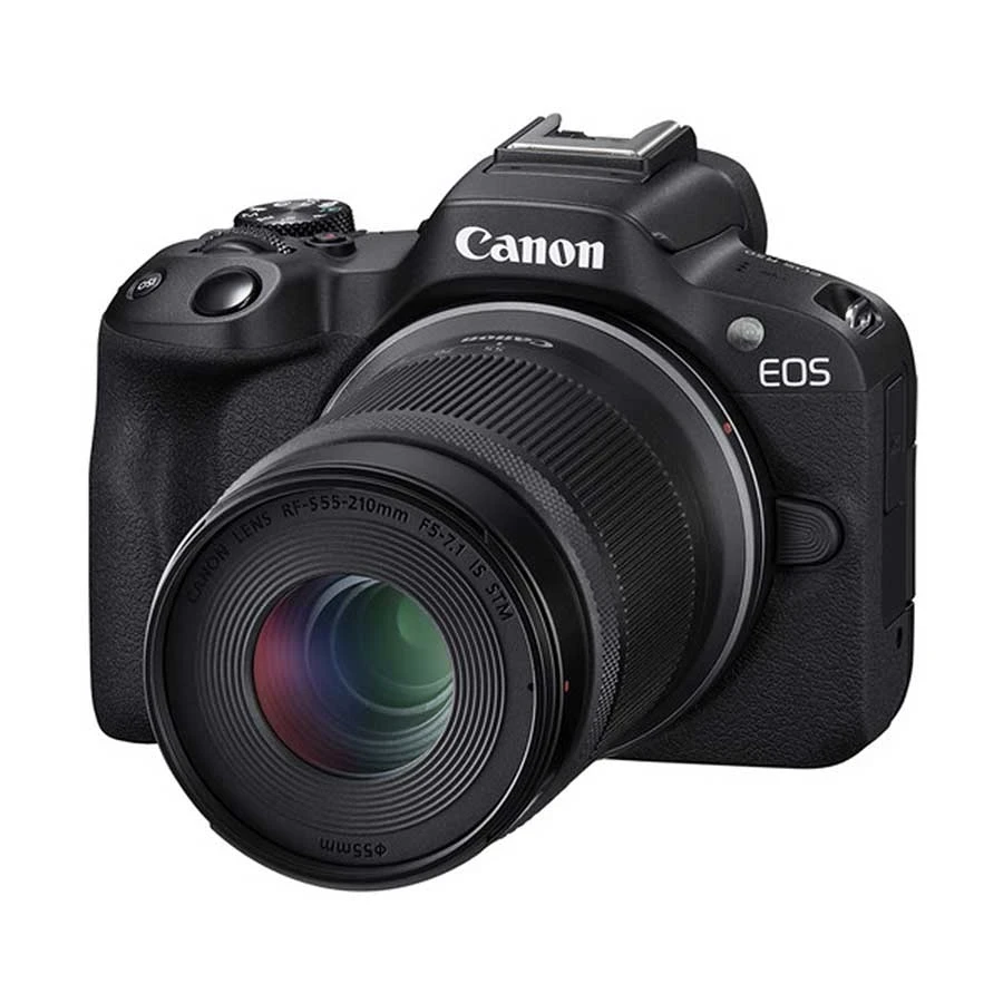 Canon EOS R50 Mirrorless Camera Body with RF-S18-45mm F4.5-6.3 IS STM & RF-S-55-210mm F5-7.1 IS STM Lens (Black) (No Warranty)