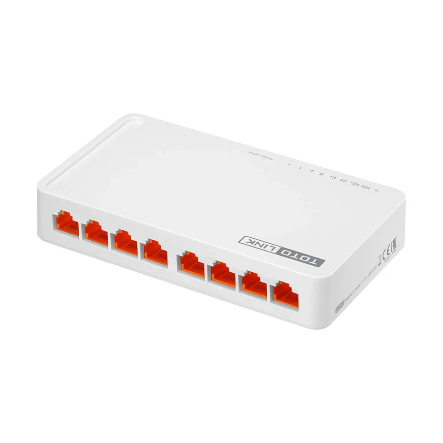 Totolink S808G 8Port 10/100/1000Mbps Desktop/Wall Mount Gigabit Switch