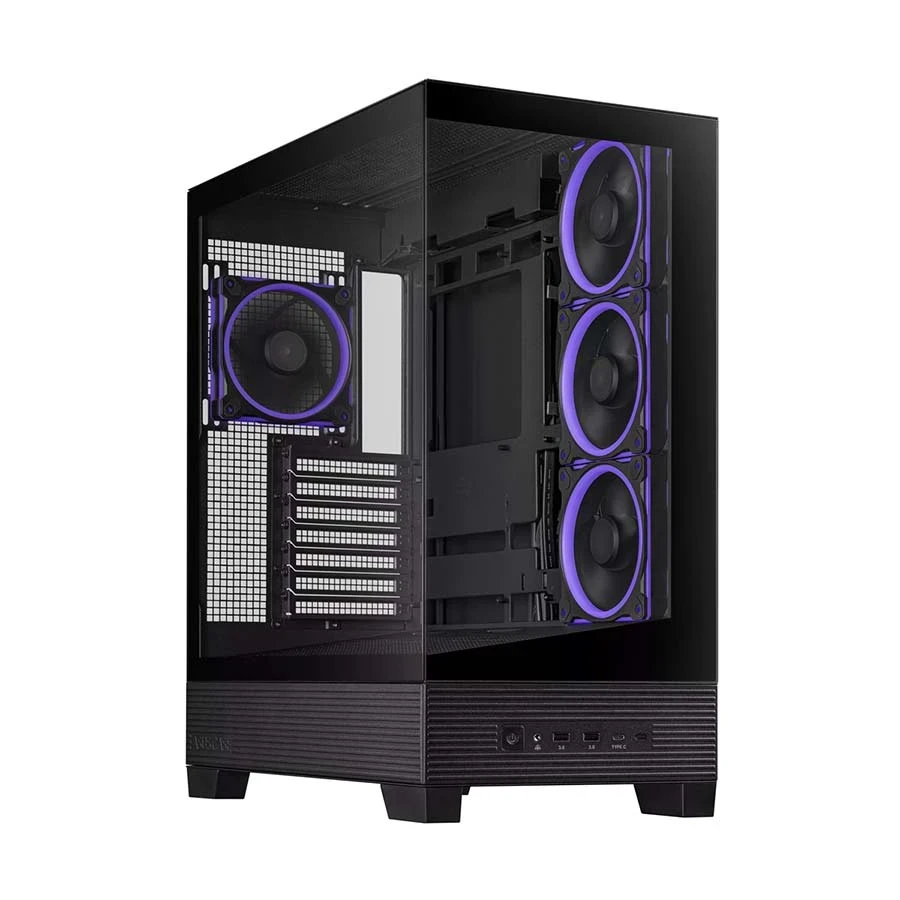 Asus A31 Plus Mid Tower Black ATX Gaming Desktop Case with 4 x 120mm ARGB Fan