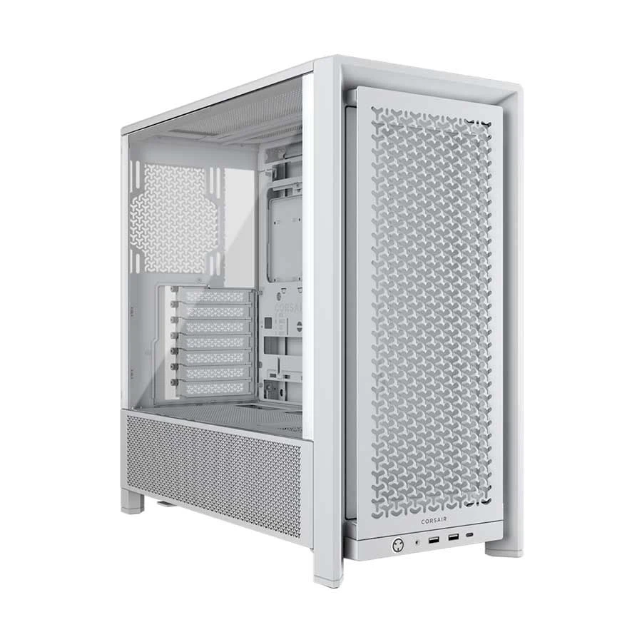 Corsair Frame 4000D Modular White Mid Tower E-ATX Gaming Desktop Case #CC-9011291-WW