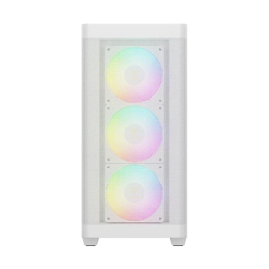 Gamdias Athena M3 WH ARGB Mid Tower White (Tempered Glass) E-ATX Gaming Desktop Case