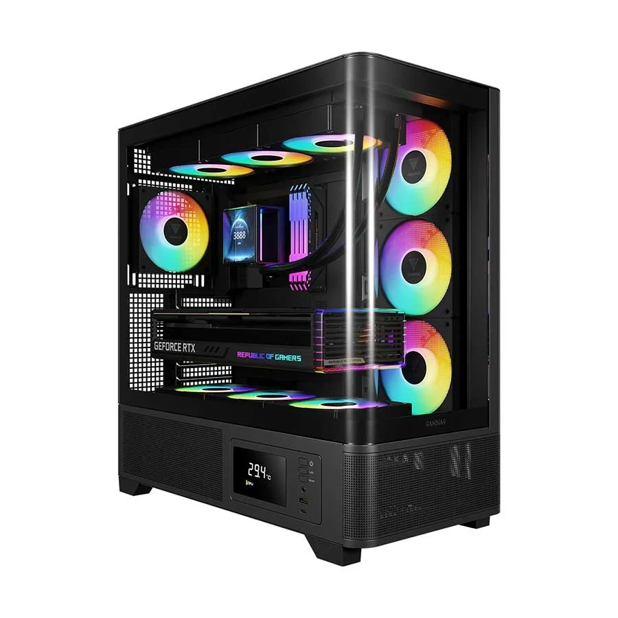 Gamdias Atlas P2 CG Mid Tower Black (Tempered Glass Window) ATX Gaming Desktop Case