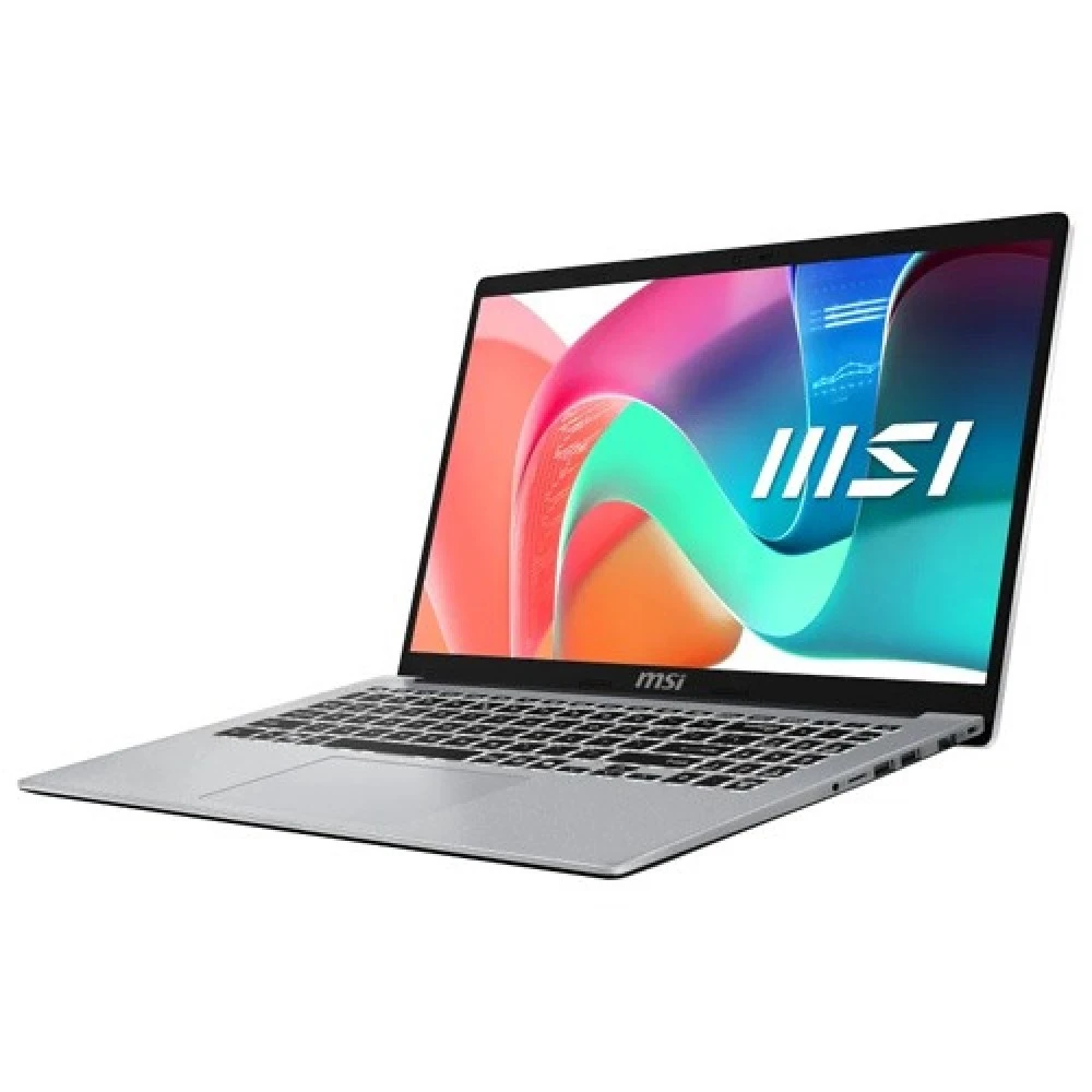 MSI Modern 15 F1MG Series 1 Intel Core 5 120U 8GB RAM 512GB SSD AI Optimized Urban Silver Laptop