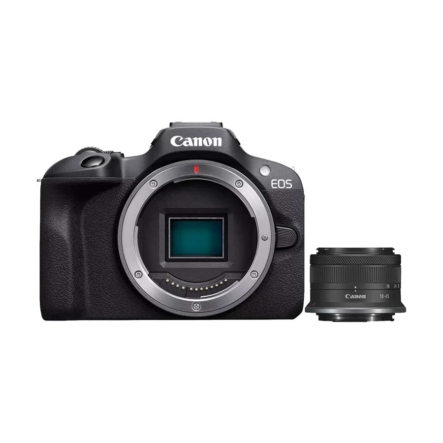 Canon EOS R100 Mirrorless Camera Body with RF-S 18-45mm F4.5-6.3 IS STM Lens (No Warranty)
