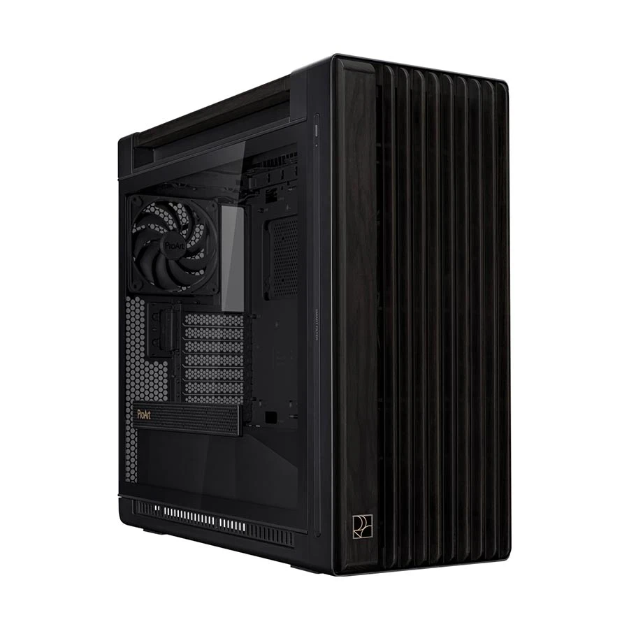. Asus ProArt PA602 Wood Edition Mid Tower Black (Tempered Glass Window) E-ATX Desktop Casing