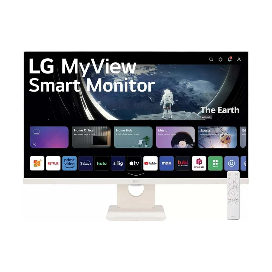 LG MyView 27SR50F-W 27 Inch FHD Display Dual HDMI White Smart Monitor