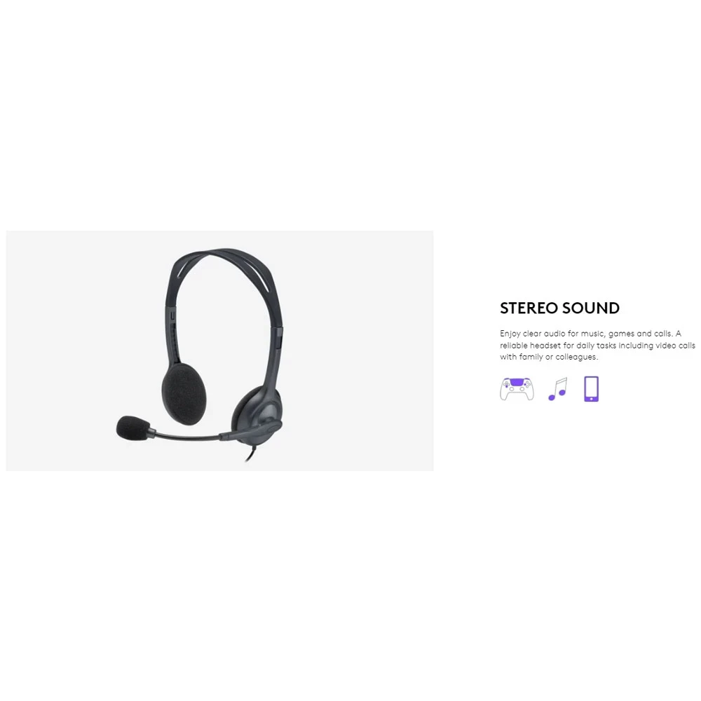 Logitech H111 Single Port Headphone #981-000588
