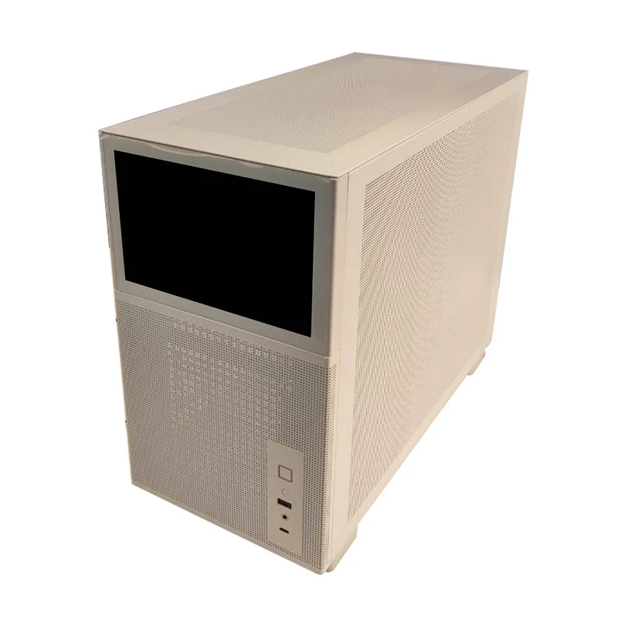 Xtreme D777W Mid Tower ATX White Gaming Desktop Casing With 7 Inch LCD Display