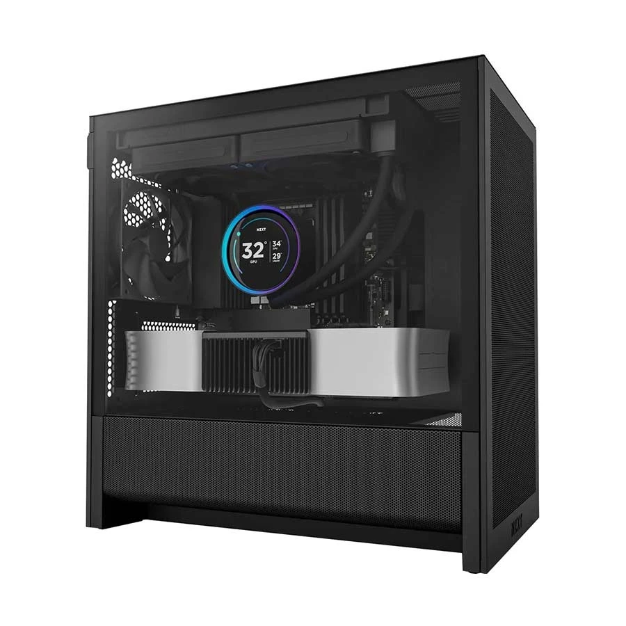 NZXT H3 Flow Mid Tower Black Micro-ATX Gaming Desktop Case #CC-H31FB-01