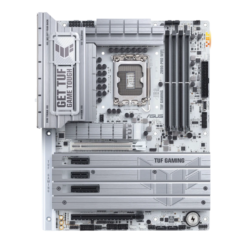Asus TUF GAMING Z890-PRO (Wi-Fi 7) DDR5 (Intel Core Ultra LGA1851 Socket) White Motherboard #TUF GAMING Z890-PRO WIFI