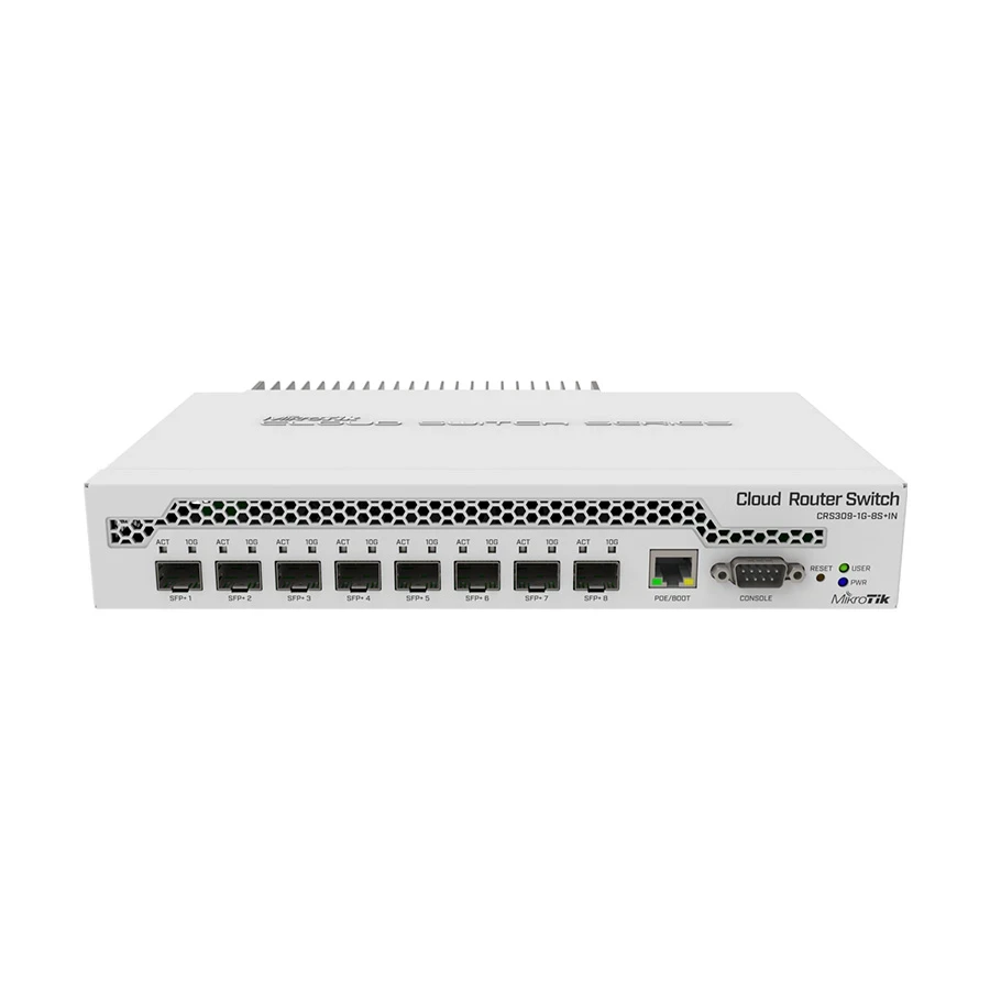 Mikrotik CRS309-1G-8S+IN 9-Port Managed Cloud Router Switch with Router OS