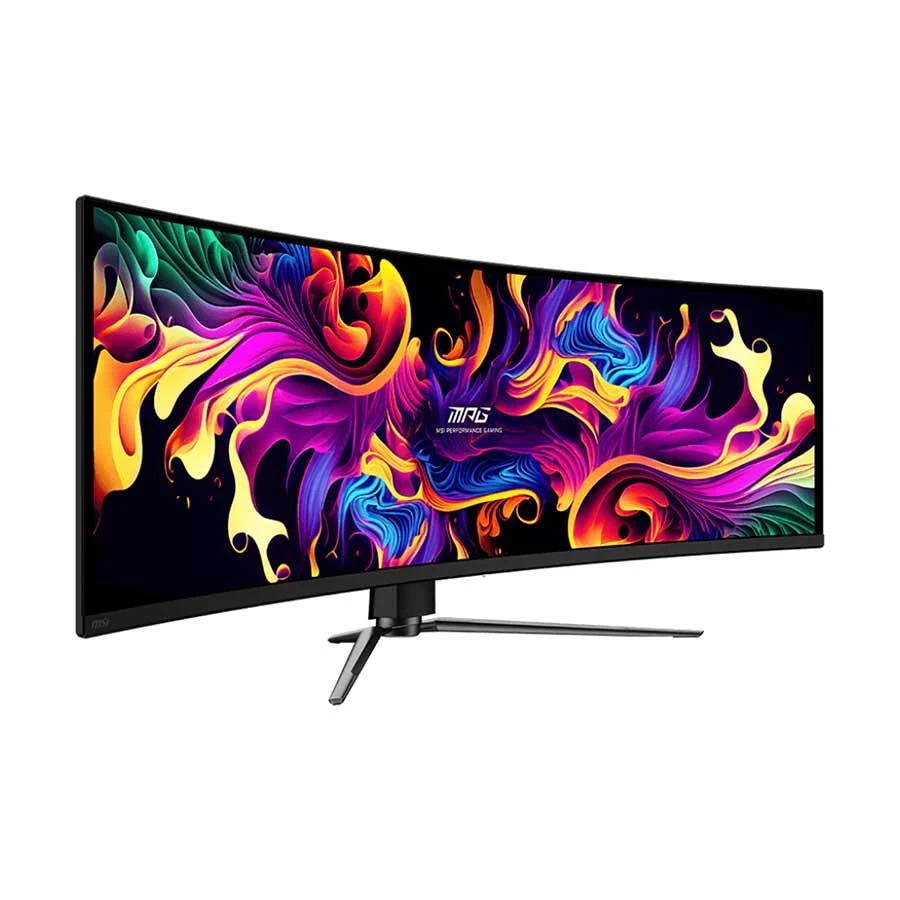 MSI MPG 491CQPX QD-OLED 49 Inch DQHD Display Dual HDMI DP USB-A USB-B USB-C Black Curved Gaming Monitor