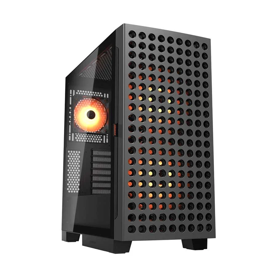 Cougar Airface Eco RGB Mid Tower Black (Tempered Glass Side Window) E-ATX Gaming Desktop Casing