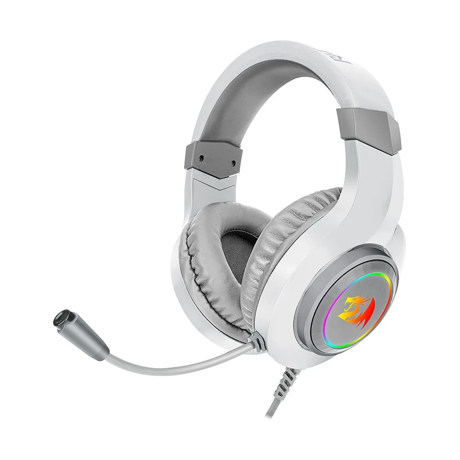 Redragon H260 HYLAS RGB Wired White Gaming Headphone