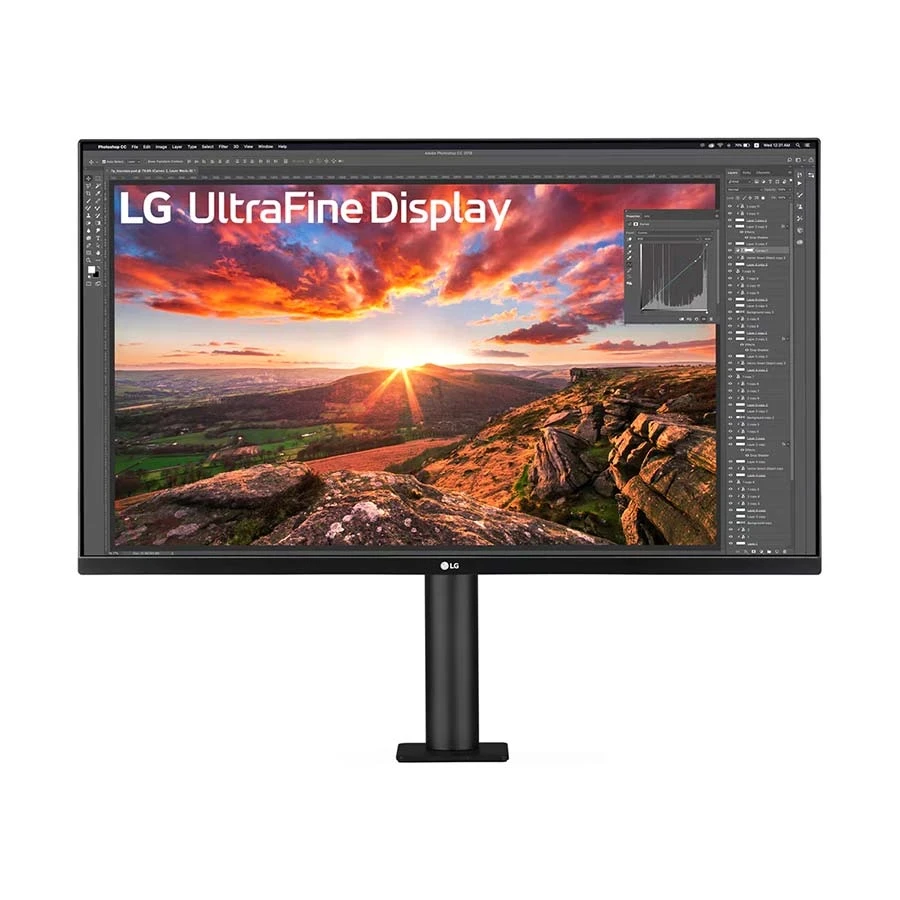 LG 32UN880K-B 32 Inch (31.5 Inch Viewable) UltraFine 4K UHD Display Dual HDMI, DP, USB Type-C, Dual USB Professional Monitor