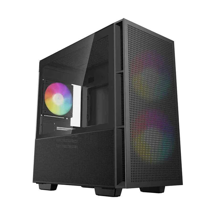 Deepcool CH360 Mid Tower Black Micro-ATX Gaming Desktop Case #R-CH360-BKAPE3-G-1