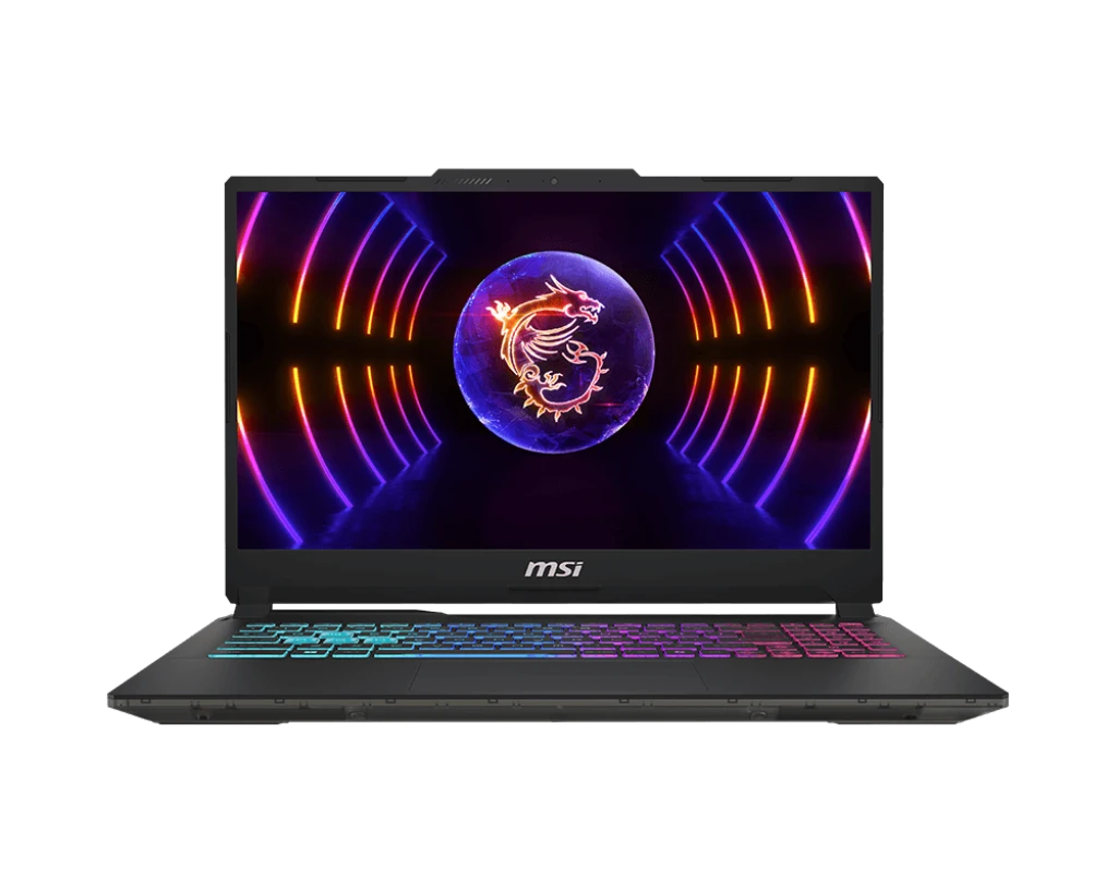 MSI Cyborg 15 A13UDX Intel Core i5 13420H 16GB RAM 512GB SSD 15.6 Inch FHD Display Translucent Black Gaming Laptop with MSI Essential Backpack