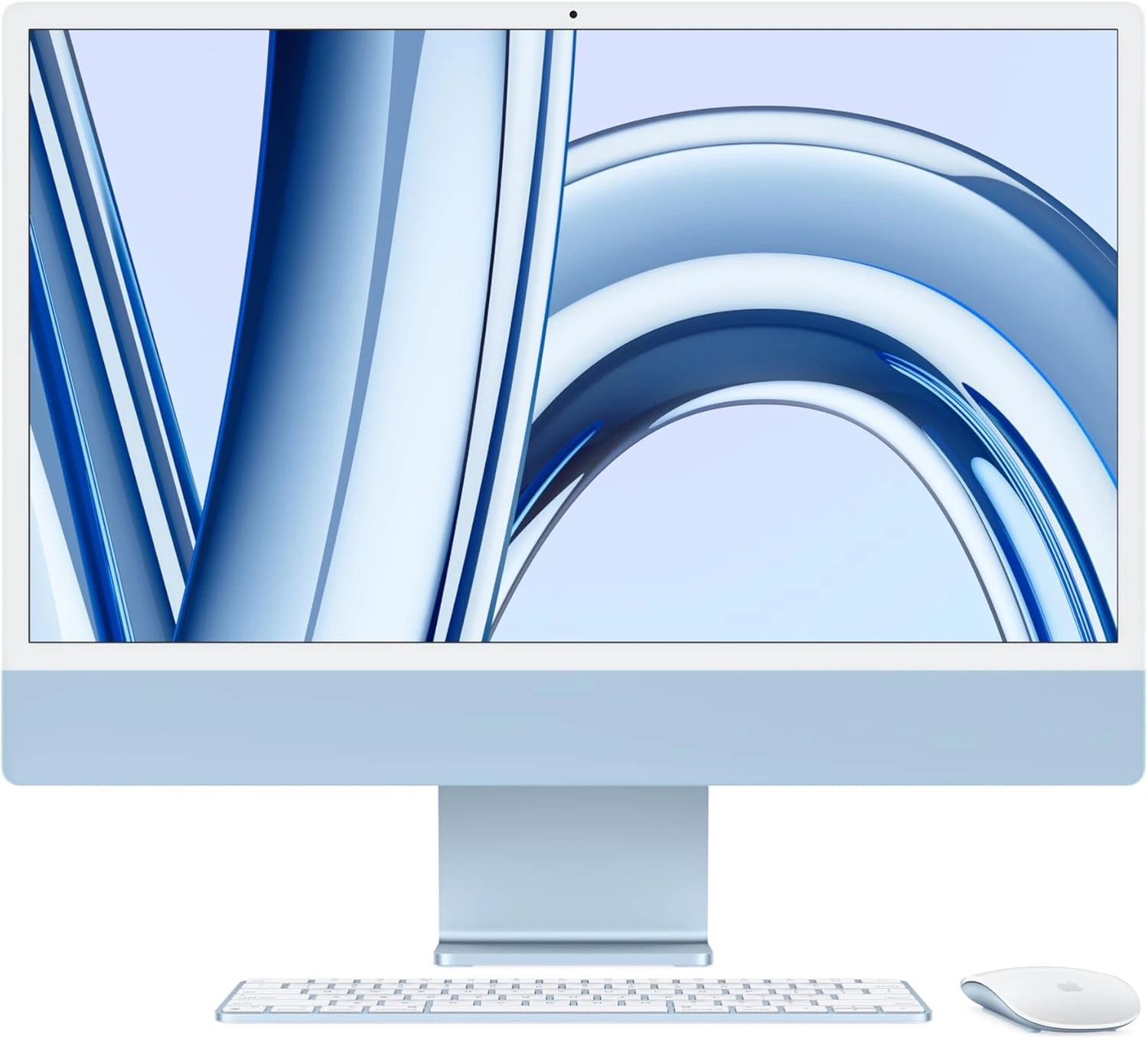 Apple iMac (Late 2023) Apple M3 Chip 8GB RAM, 256GB SSD 24 Inch 4.5K Retina Display Blue All in One PC