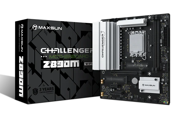 Maxsun Challenger Z890M (Wi-Fi 6) DDR5 (Intel Core Ultra LGA1851 Socket) Motherboard #MS-Challenger Z890M WIFI