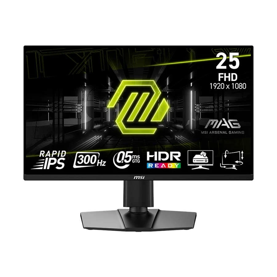 MSI MAG 255PXF 25 Inch (24.5 Inch Viewable) FHD Display Dual HDMI, DP Black Gaming Monitor