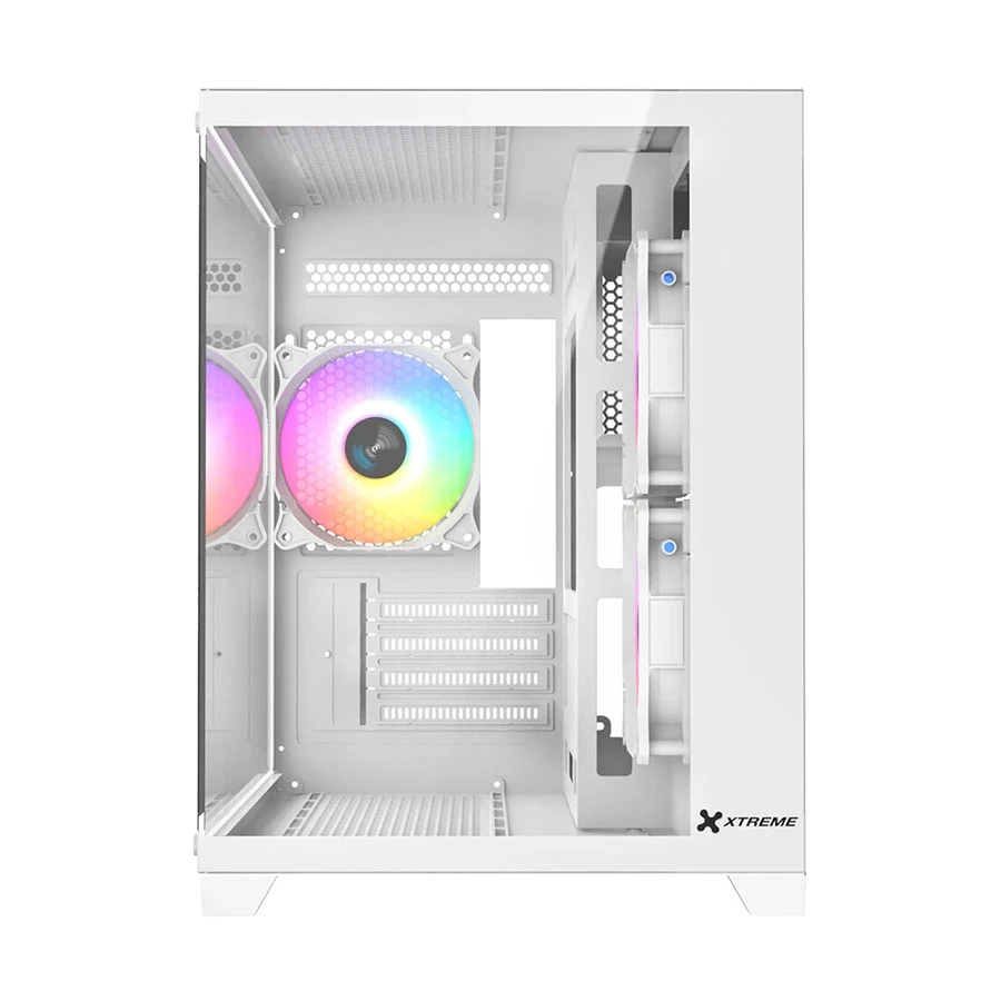 Xtreme S270W Mid Tower ATX White Gaming Desktop Casing With 3 ARGB Fan