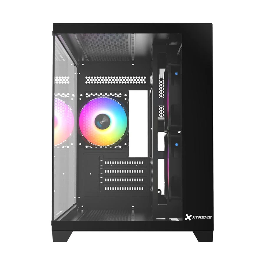 Xtreme S270B Mid Tower ATX Black Gaming Desktop Casing With 3 ARGB Fan